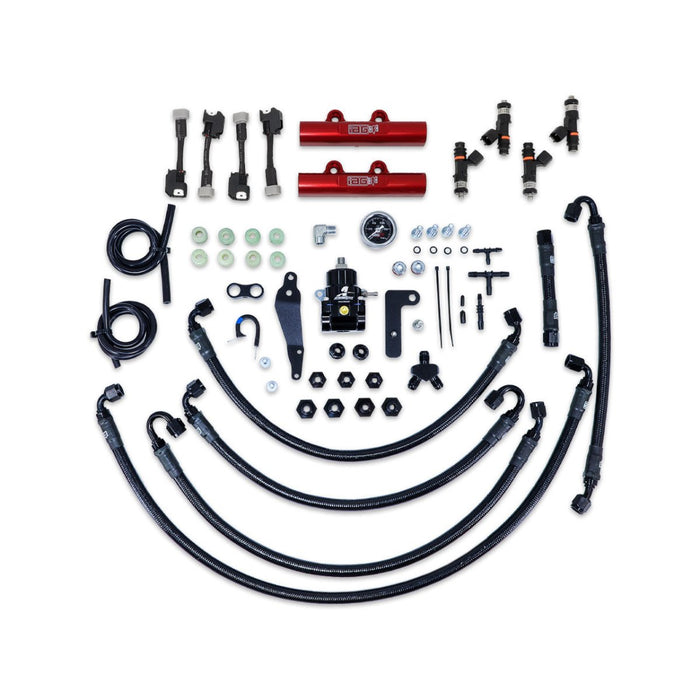 IAG PTFE Fuel System Kit w/ Lines, Rails, FPR and FIC 1000cc Injectors 2008 - 2014 WRX / 2008 - 2021 STI - IAG-AFD-2330RD - Subimods.com