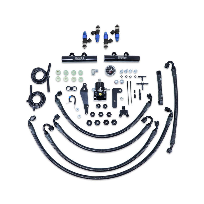 IAG PTFE Fuel System Kit w/ Lines, Rails, FPR and FIC 2150cc Injectors 2008 - 2014 WRX / 2008 - 2021 STI - IAG-AFD-2336BK - Subimods.com