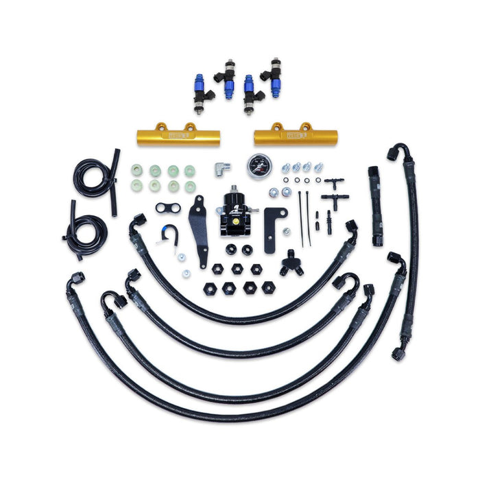 IAG PTFE Fuel System Kit w/ Lines, Rails, FPR and FIC 2150cc Injectors 2008 - 2014 WRX / 2008 - 2021 STI - IAG-AFD-2336GD - Subimods.com