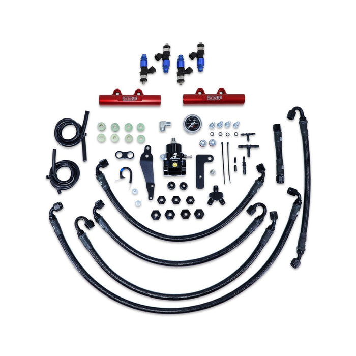 IAG PTFE Fuel System Kit w/ Lines, Rails, FPR and FIC 2150cc Injectors 2008 - 2014 WRX / 2008 - 2021 STI - IAG-AFD-2336RD - Subimods.com