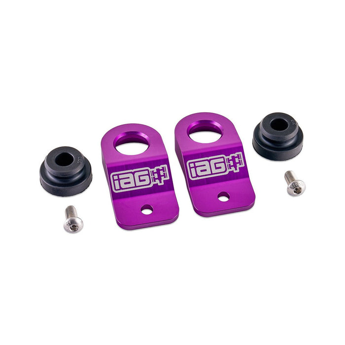 IAG Radiator Stays 2015-2021 WRX / 2015-2021 STI / 2012-2016 Impreza / 2013-2017 Crosstrek - IAG-ACC-5327BK - Subimods.com