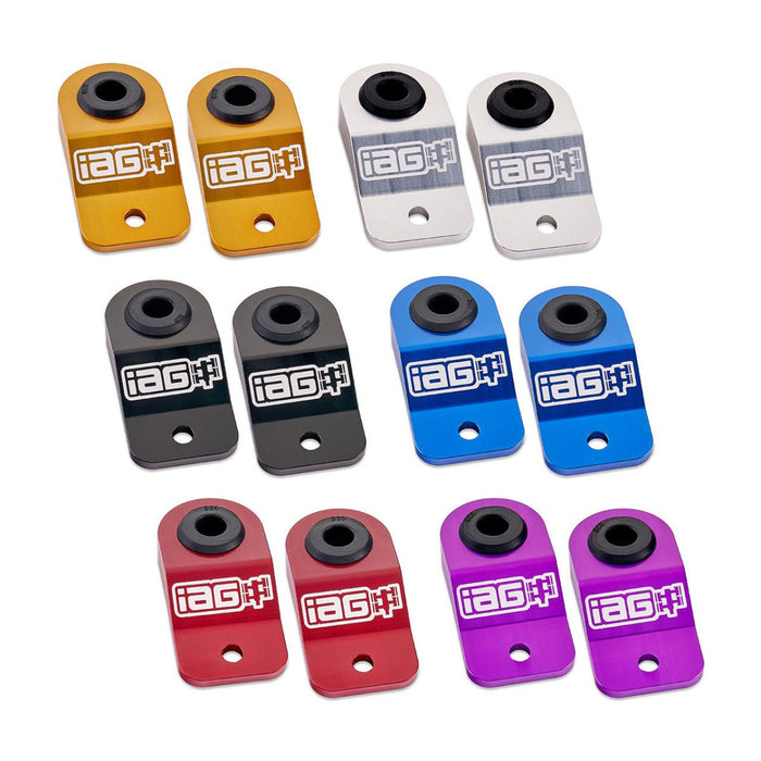 IAG Radiator Stays 2015-2021 WRX / 2015-2021 STI / 2012-2016 Impreza / 2013-2017 Crosstrek - IAG-ACC-5327BK - Subimods.com