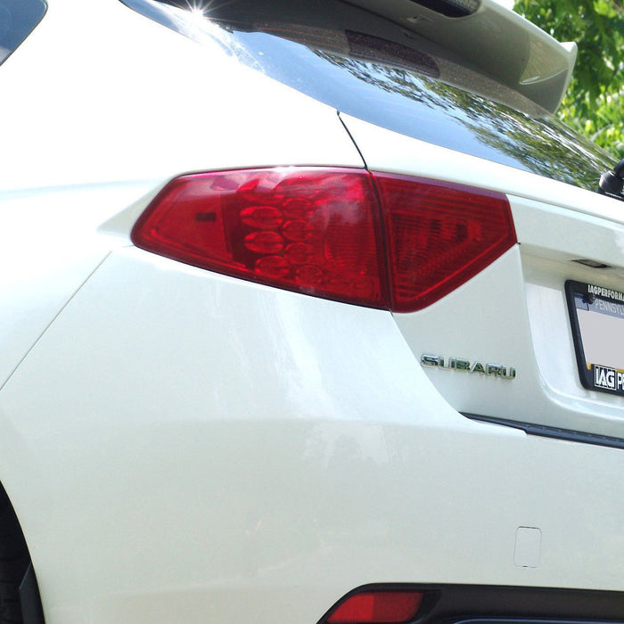 IAG RockBlocker Red Tail Light Overlay Film Kit 2008-2014 WRX / STI Hatchback - IAG-BDY-2001 - Subimods.com