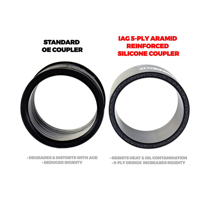 IAG “Trim to Fit” Top Mount Intercooler Coupler Kit 2004-2021 STI - IAG-ENG-2352BK - Subimods.com