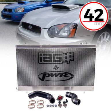 IAG Triple Pass Street Series 42mm Radiator 2002-2007 WRX / 2004-2007 STI - IAG-ENG-2307 - Subimods.com