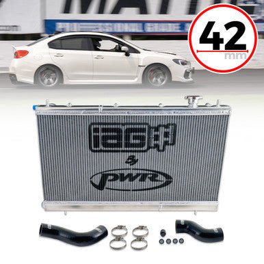 IAG Triple Pass Street Series 42mm Radiator 2015-2021 WRX - IAG-ENG-2335 - Subimods.com