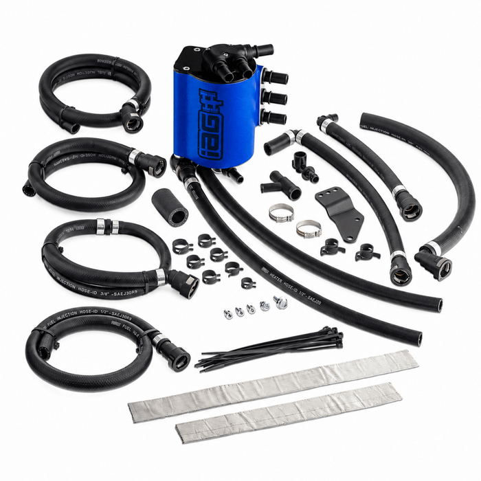 IAG V3 Street Series Air / Oil Separator (AOS) World Rally Blue 02-07 WRX / 04-07 STI / 04-08 Forester - IAG-ENG-7185WRB - Subimods.com