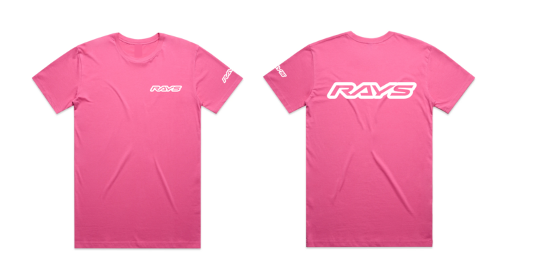 RAYS Limited T-Shirt Charity Pink w/ White Puff Logo