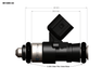 Injector Dynamics Universal ID1300XDS Top Feed 1300cc 34mm Length w/ 14mm Top and 14mm Lower O - Rings - 1300.34.14.14.4 - Subimods.com