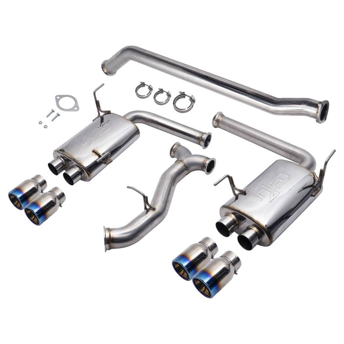 Injen Performance Catback System w/ Burnt Tips 2015 - 2021 WRX / 2015 - 2021 STI - SES1207TT - Subimods.com