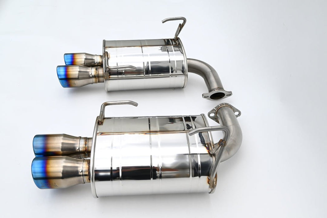 Invidia Q300 Axle Back Exhaust w/ Rolled Dual Wall Titanium Tips 2022-2026 WRX - HS22SW4AQ4RTL - Subimods.com