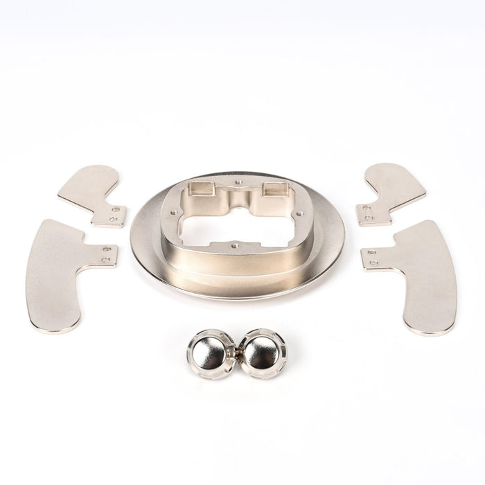 JQ Werks Madtrace Gen 2 Racing Steering Wheel Electroless Nickel Plated Accessory Kit - RSWGEN2FMLENP - Subimods.com