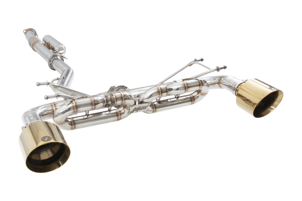 Juiced Pipes 3" Cat Back Exhaust Gold Tips 2013 - 2025 BRZ / 2022 - 2025 GR86 / 2012 - 2016 FRS / 2017 - 2021 GT86 - JPSBRZZ1G - Subimods.com