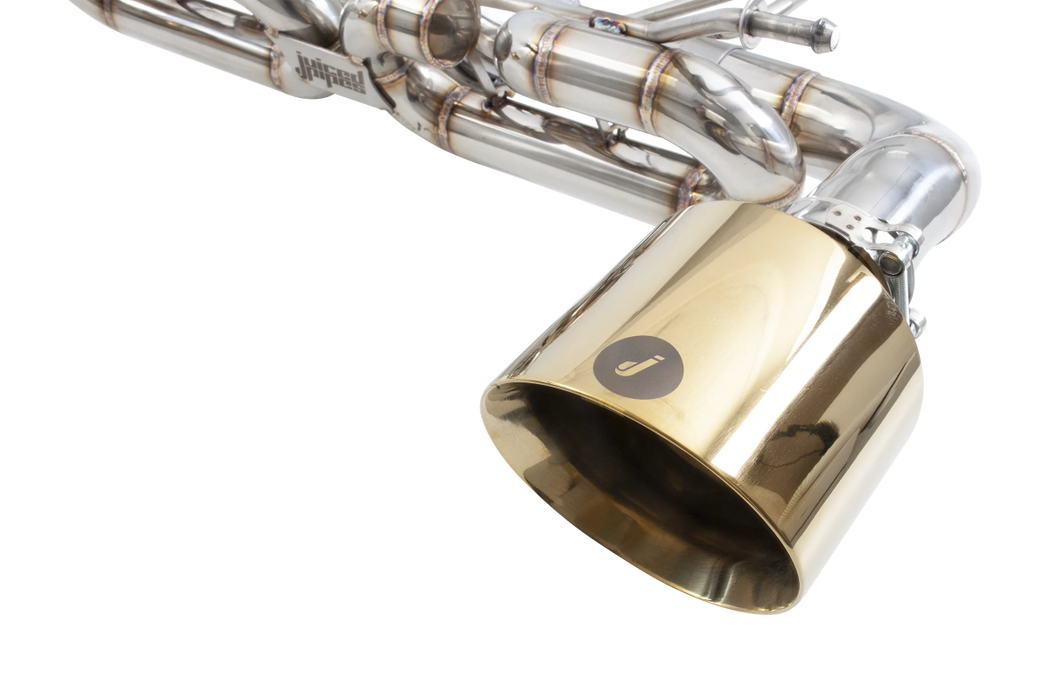 Juiced Pipes 3" Cat Back Exhaust Gold Tips 2013 - 2025 BRZ / 2022 - 2025 GR86 / 2012 - 2016 FRS / 2017 - 2021 GT86 - JPSBRZZ1G - Subimods.com