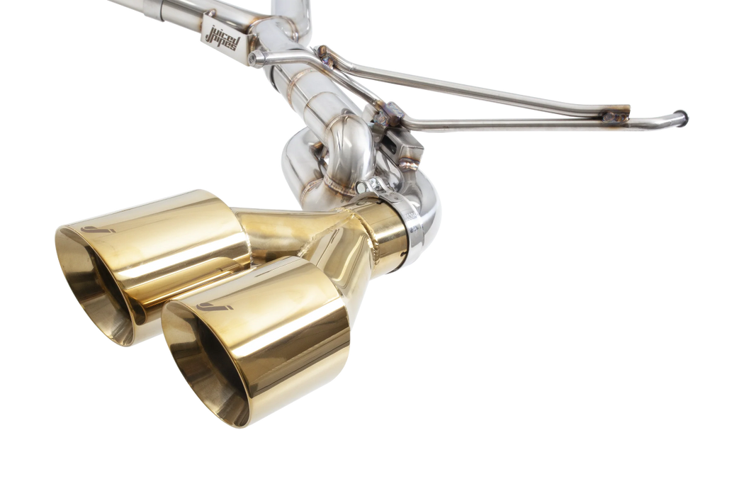 Juiced Pipes 3" Cat Back Exhaust Gold Tips 2015 - 2025 WRX / 2015 - 2021 STI - JPSWRXG - Subimods.com