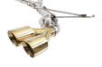 Juiced Pipes 3" Cat Back Exhaust Gold Tips 2015 - 2025 WRX / 2015 - 2021 STI - JPSWRXG - Subimods.com