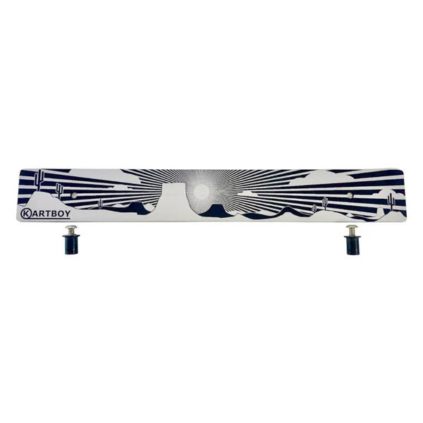 Kartboy Front License Plate Delete Black Desert Rising Sun 2006 - 2021 WRX / 2006 - 2021 STI / 2005 - 2009 Legacy GT - KB-055-PL-BLK-RSUN - Subimods.com