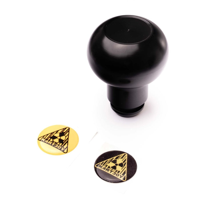 Kartboy Shift Knob Aluminum Black 5 Speed Subaru Models - KB-014-B-5SPD - Subimods.com