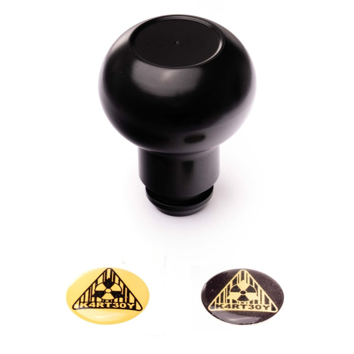 Kartboy Shift Knob Aluminum Black 5 Speed Subaru Models - KB-014-B-5SPD - Subimods.com