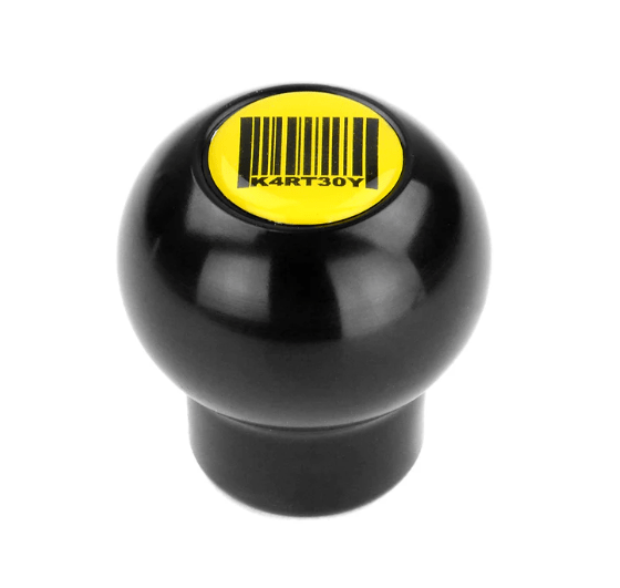 Kartboy Shift Knob Aluminum Black 5 Speed Subaru Models - KB - 014B - Subimods.com
