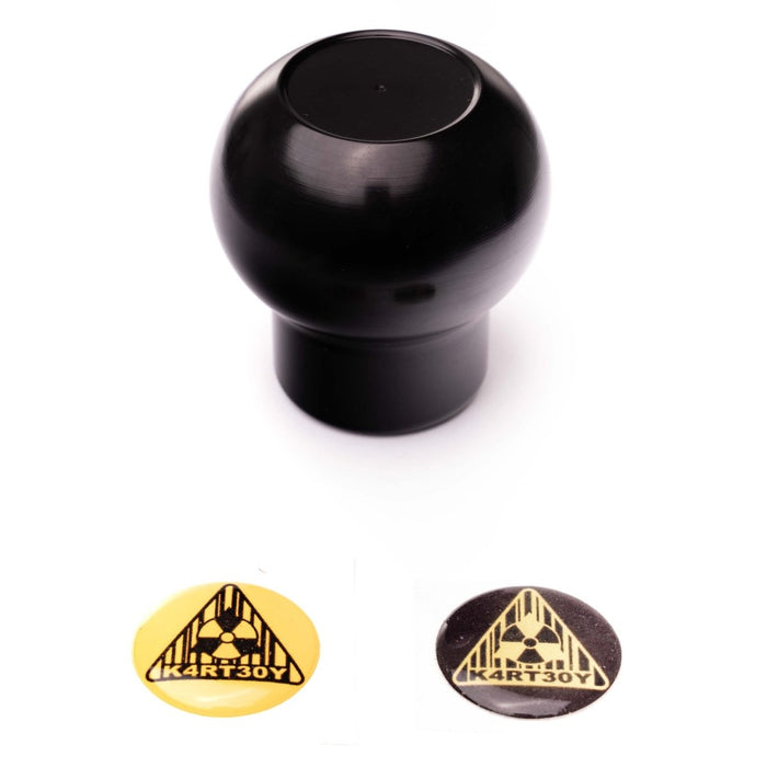 Kartboy Shift Knob Aluminum Black 6 Speed Subaru Models - KB-014-B-6SPD - Subimods.com