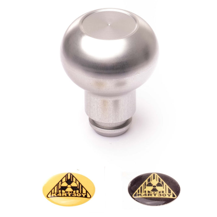 Kartboy Shift Knob Aluminum Silver 5 Speed Subaru Models - KB-014-C-5SPD - Subimods.com