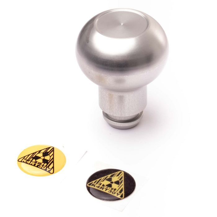 Kartboy Shift Knob Aluminum Silver 5 Speed Subaru Models - KB-014-C-5SPD - Subimods.com