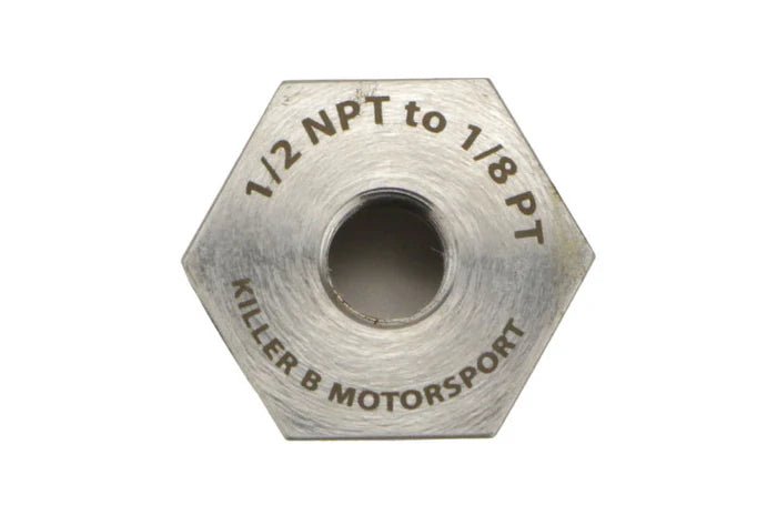 Killer B Motorsport Oil Temperature Sensor Adapter 1/2NPT to 1/8PT - NPTPT - Subimods.com