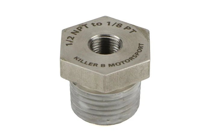 Killer B Motorsport Oil Temperature Sensor Adapter 1/2NPT to 1/8PT - NPTPT - Subimods.com