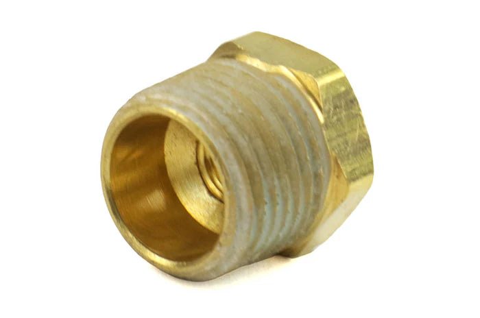 Killer B Motorsport Oil Temperature Sensor Adapter Brass 1/2NPT To 1/8NPT - NPTNPT - Subimods.com