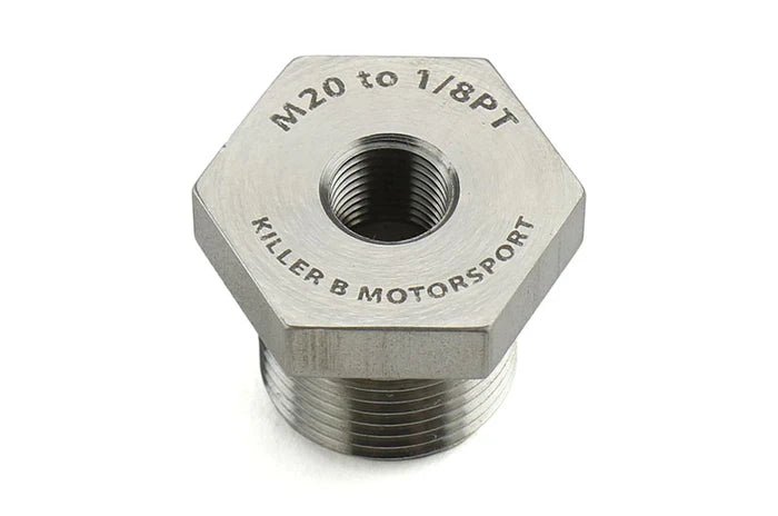 Killer B Motorsport Oil Temperature Sensor Adapter OEM M20x1.5 to 1/8PT - OEMPT - Subimods.com