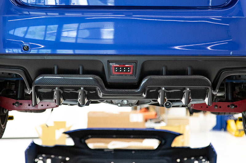 OLM A1 Style Carbon Fiber Rear Diffuser 2015-2021 WRX / STI