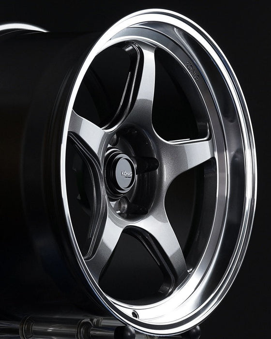 Konig Hyperspec Anthracite Metallic w/ Machined Lip 17x9 5x100 40mm Offset - HP97510406 - Subimods.com