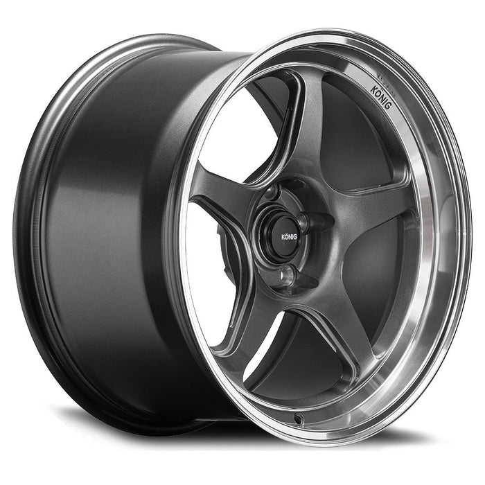 Konig Hyperspec Anthracite Metallic w/ Machined Lip 19x9.5 5x114.3 +35mm Offset - HP99514356 - Subimods.com