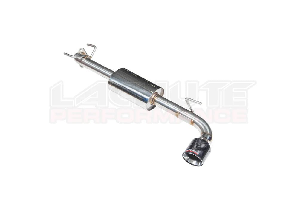 Lachute Performance Stainless Steel Muffled Axle Back w/ Carbon Cover and Double Wall Polished Tip 2018 - 2024 Crosstrek - FLP - CTA - AB - 18+C - Subimods.com