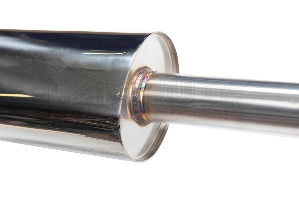 Lachute Performance Stainless Steel Muffled Axle Back w/ Carbon Cover and Double Wall Polished Tip 2018 - 2024 Crosstrek - FLP - CTA - AB - 18+C - Subimods.com