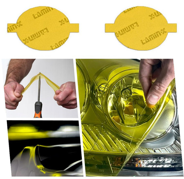 Lamin - X Fog Light Overlays 2004 - 2005 WRX / 2004 - 2005 STI - S104-1Y - Subimods.com