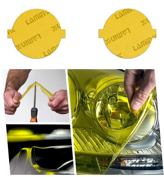 Lamin - X Fog Light Overlays 2010 - 2012 Outback - S123Y - Subimods.com