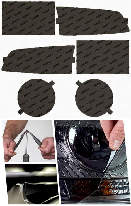 Lamin - X Headlight and Fog Light Overlays 1998 - 2001 Impreza - S005GSY - Subimods.com