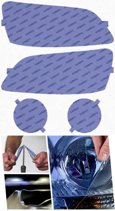 Lamin - X Headlight and Fog Light Overlays 2000 - 2004 Outback - S011BY - Subimods.com