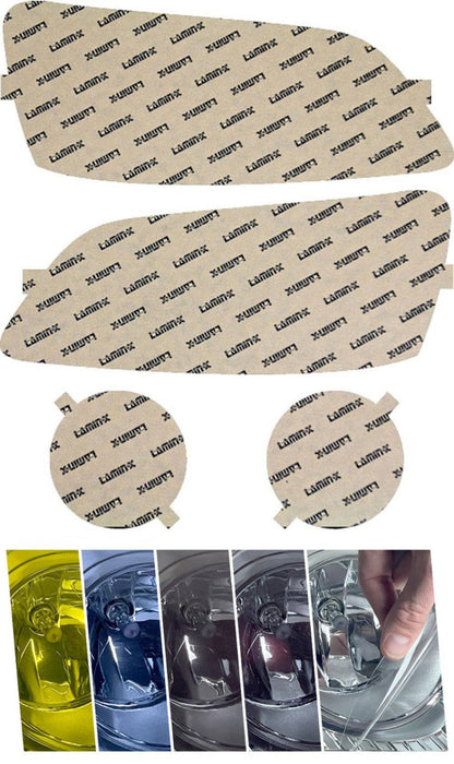 Lamin - X Headlight and Fog Light Overlays 2000 - 2004 Outback - S011BY - Subimods.com