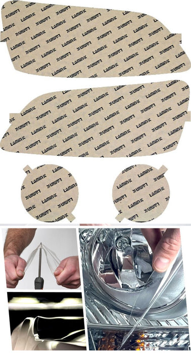 Lamin - X Headlight and Fog Light Overlays 2000 - 2004 Outback - S011CLY - Subimods.com