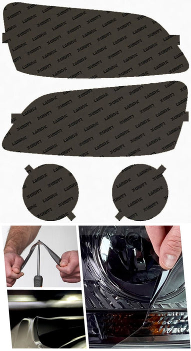 Lamin - X Headlight and Fog Light Overlays 2000 - 2004 Outback - S011GSY - Subimods.com