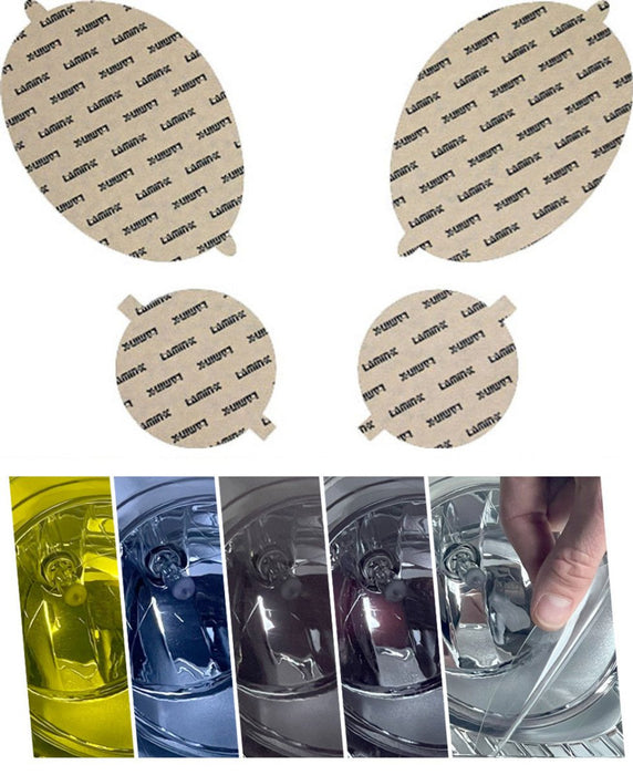 Lamin - X Headlight and Fog Light Overlays 2002 - 2003 WRX - S002BY - Subimods.com