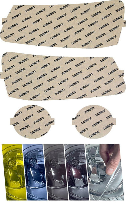 Lamin - X Headlight and Fog Light Overlays 2003 - 2005 Forester - S008BY - Subimods.com