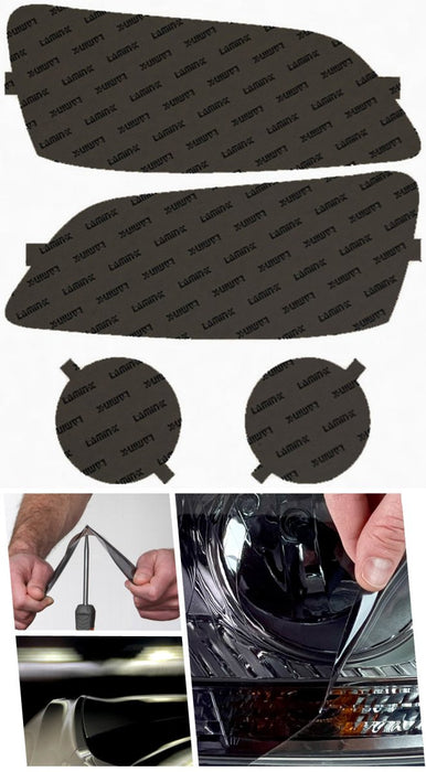 Lamin - X Headlight and Fog Light Overlays 2003 - 2006 Baja - S021GSY - Subimods.com