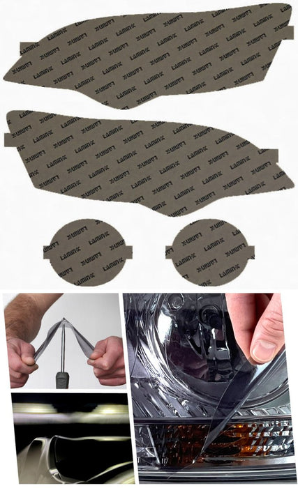 Lamin - X Headlight and Fog Light Overlays 2005 - 2007 Outback - S010TY - Subimods.com