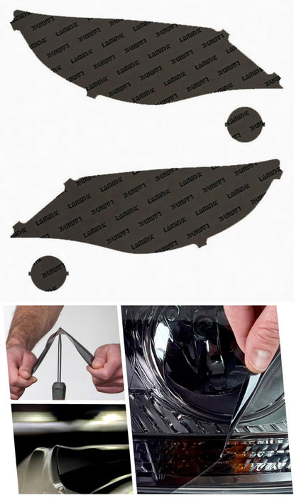 Lamin - X Headlight and Fog Light Overlays 2008 - 2011 Impreza - S024GSY - Subimods.com