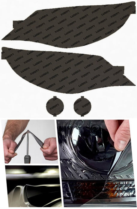 Lamin - X Headlight and Fog Light Overlays 2008 - 2014 WRX - S016GSY - Subimods.com
