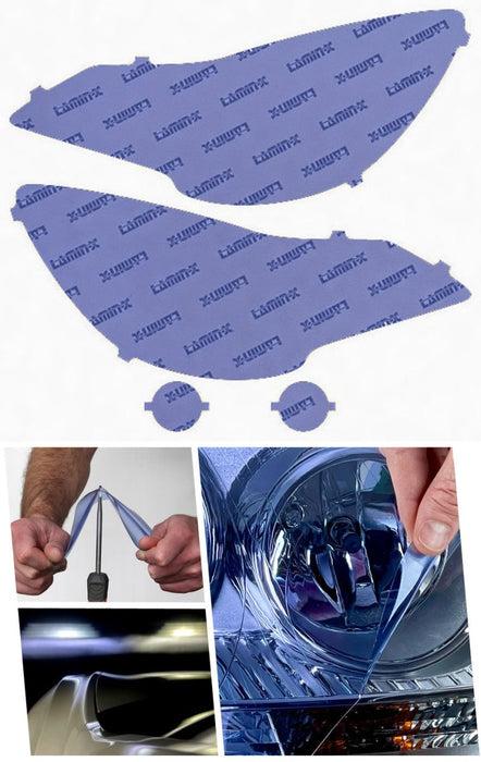 Lamin - X Headlight and Fog Light Overlays 2010 - 2012 Outback - S023BY - Subimods.com